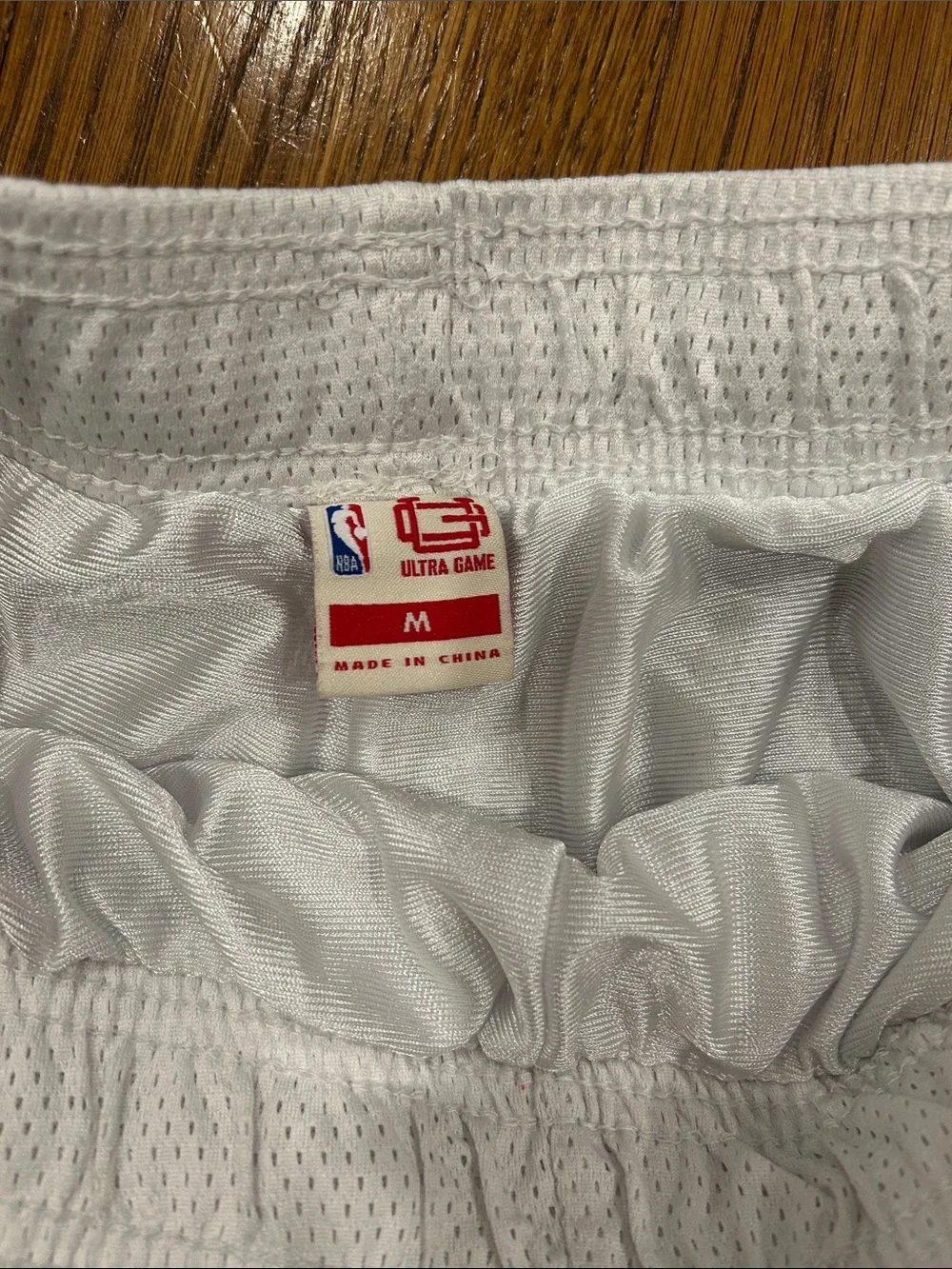 White NBA Team Mesh Shorts